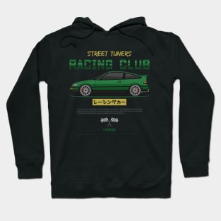 Midnight Racer Green CRX JDM Hoodie